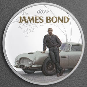 Silbermünze 1oz "Sean Connery" 2024 (PP/koloriert) James Bond (Tuvalu) - Hauptansicht