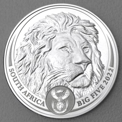 Silbermünze 5oz "Löwe" 2022 Big Five II (Südafrika) - Hauptansicht