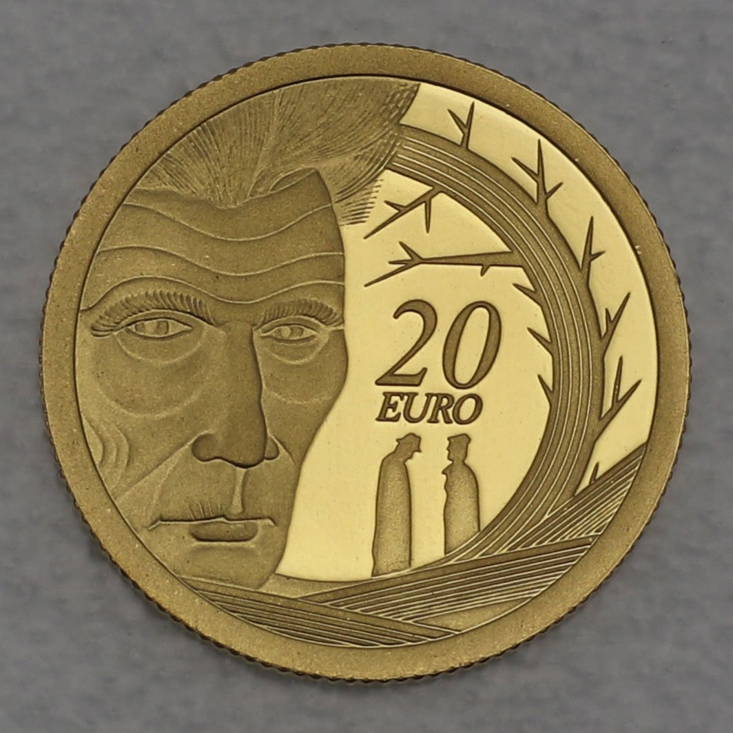 Goldmünze 20 Euro "Samuel Beckett" 2006 100. Geburtstag (Irland) - Hauptansicht