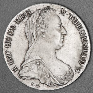 Silbermünze "1 Maria Theresien Taler" (Österreich) - Hauptansicht