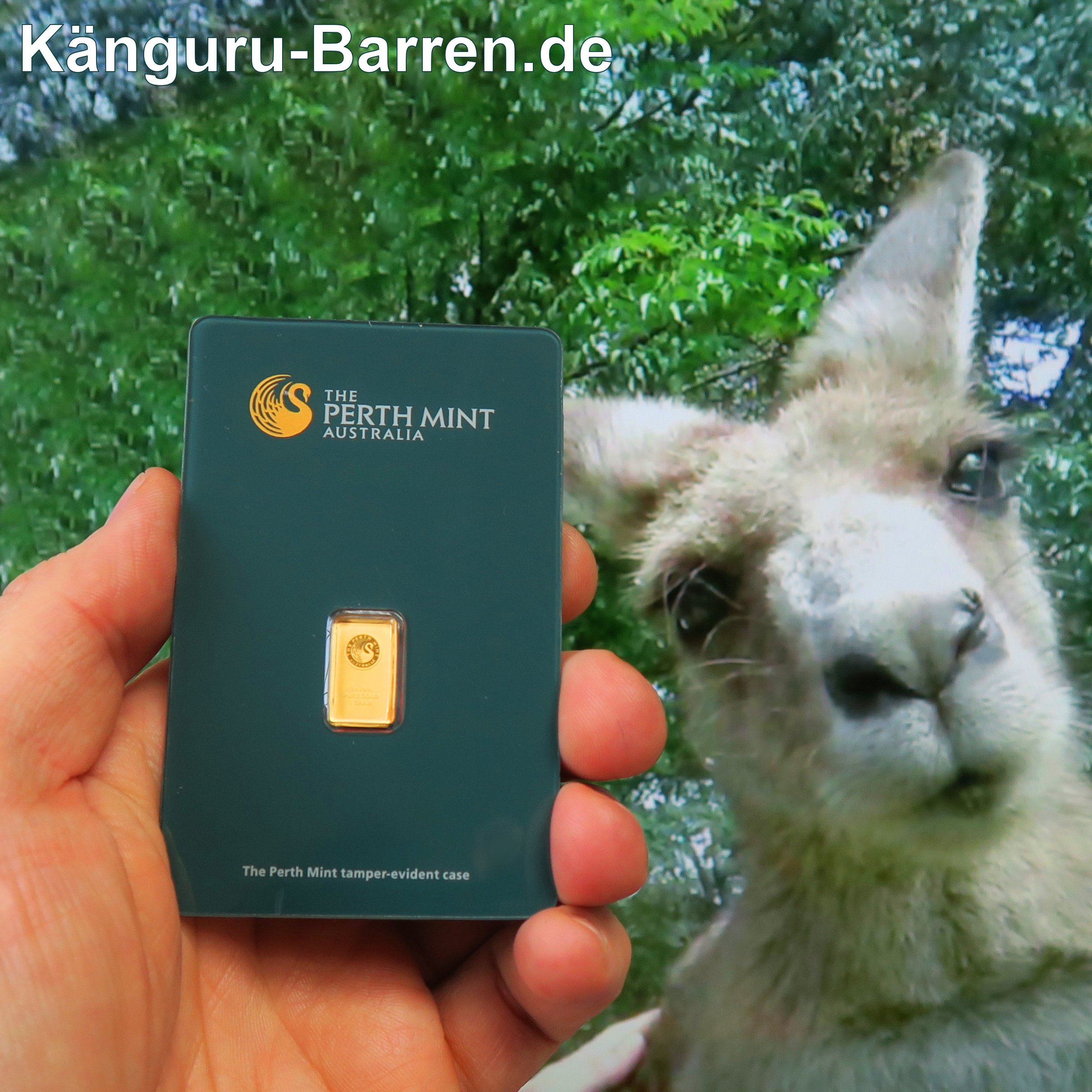 Goldbarren 1g THE PERTH MINT "Känguru" - Detailansicht 3