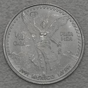Silbermünze 1/10oz "Libertad" 1991 (Mexiko) - Miniaturansicht 1