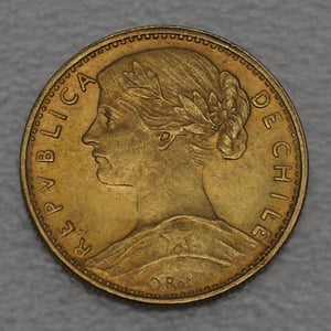 Goldmünze 5 Pesos "Liberty" 1895-1980 (Chile) - Hauptansicht