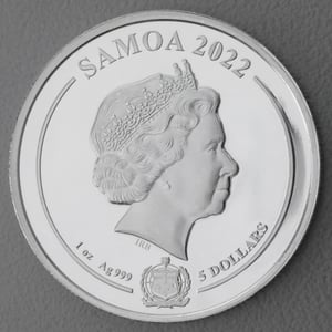 Silbermünze 1oz "Daffy Duck" 2022 Looney Tunes (Samoa) - Miniaturansicht 2