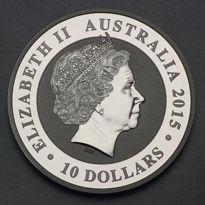 Silbermünze 10oz "Kookaburra" 2015 (Australien) - Miniaturansicht 2