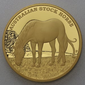 Goldmünze 5oz "Australian Stock Horse" 2017 (PP) Stock Horse (Australien) - Hauptansicht