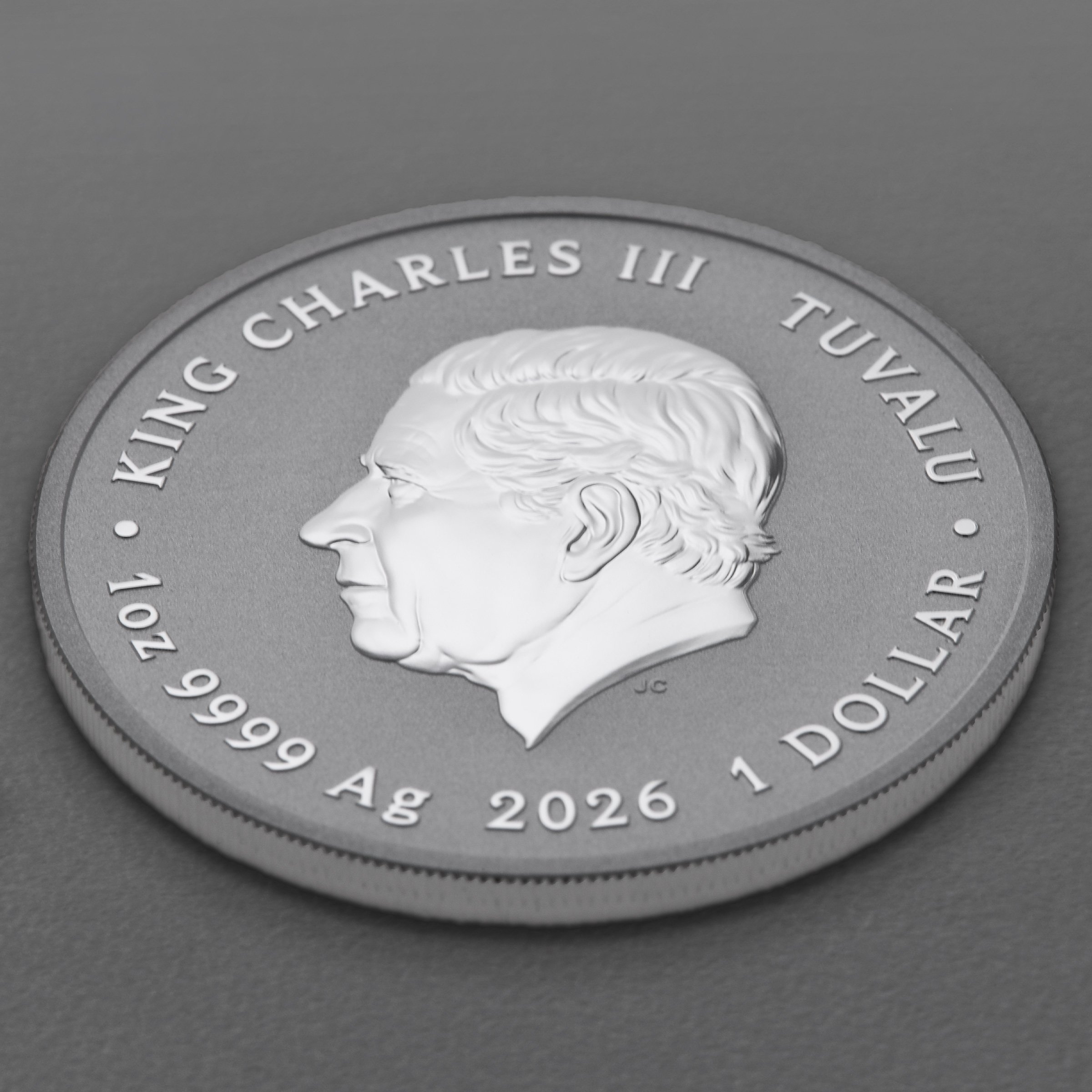 Silbermünze 1oz "The Upside Down" 2026 (koloriert) Stranger Things (Tuvalu) - Detailansicht 3
