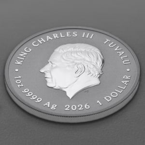 Silbermünze 1oz "The Upside Down" 2026 (koloriert) Stranger Things (Tuvalu) - Miniaturansicht 4