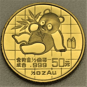 Goldmünze 1/2oz "Panda" 1989 (China) - Hauptansicht