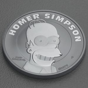 Silbermünze 1oz "Homer Simpson" 2022 The Simpsons (Tuvalu) - Miniaturansicht 3