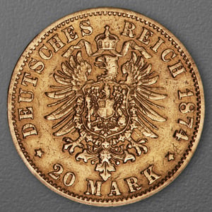 Goldmünze 20 Mark "Karl" 1874-F J.293 (Württemberg) - Miniaturansicht 2