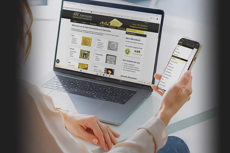 Ansichten des alten Onlineshops
