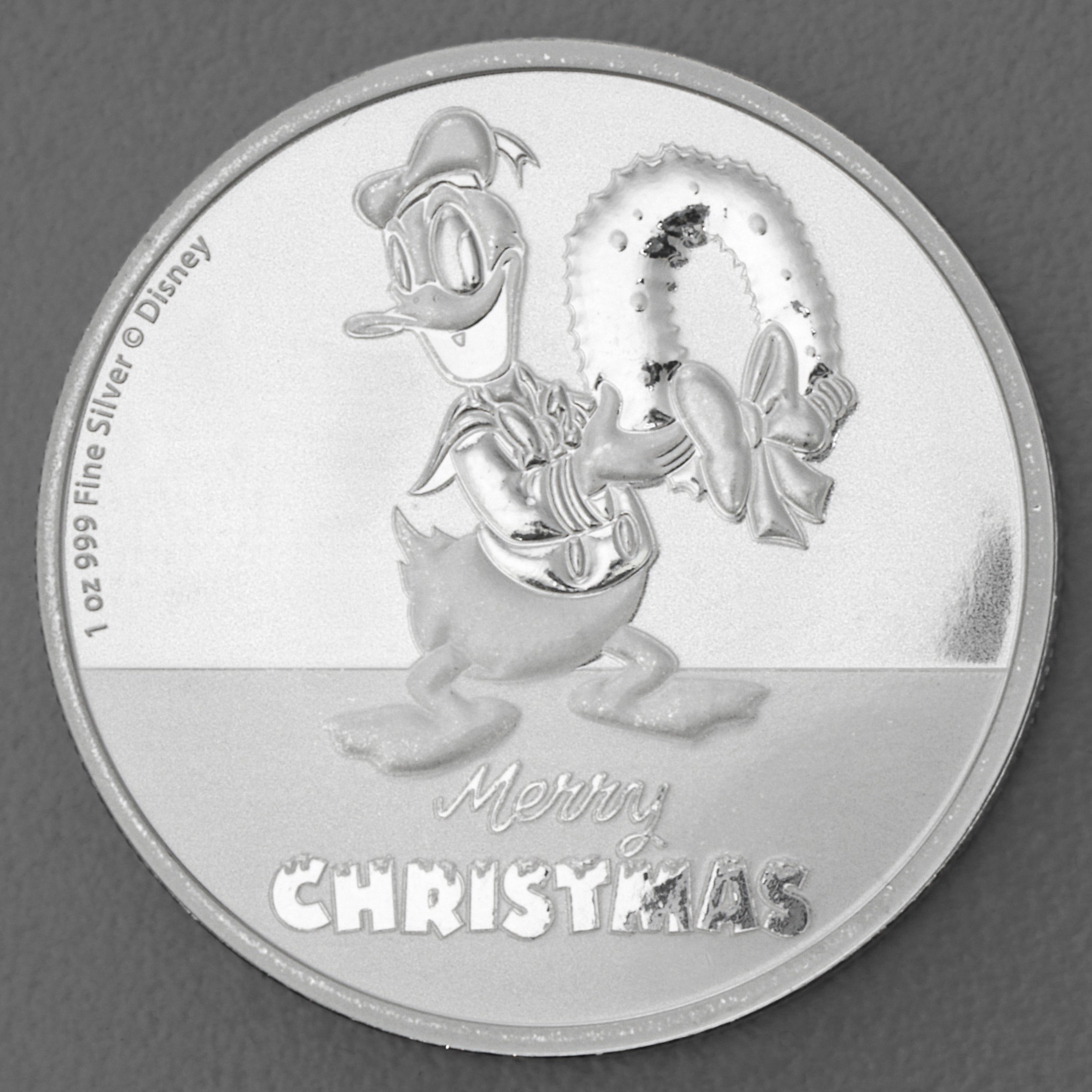 Silbermünze 1oz "Donald Duck" 2022 Disney – Merry Christmas diff. (Niue) - Hauptansicht