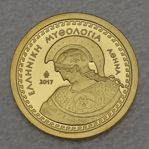 Goldmünze 100 Euro "Athena" 2017 Götter des Olymp (Griechenland) - Hauptansicht