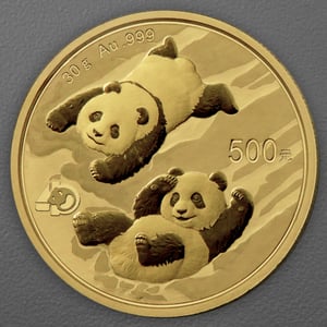 Goldmünze 30g "Panda" 2022 (China) - Hauptansicht