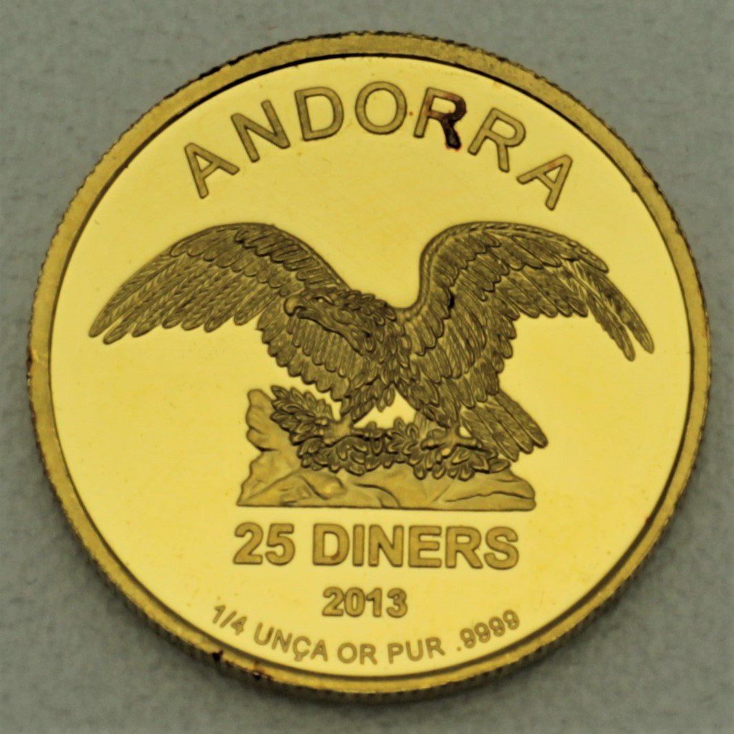 Goldmünze 1/4oz "Andorra Eagle" verschiedene Jahrgänge (Andorra) - Hauptansicht