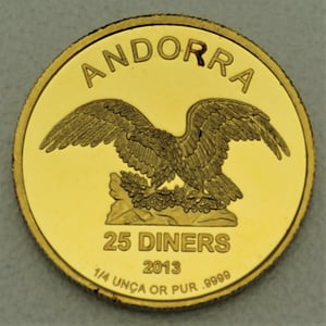 Goldmünze 1/4oz "Andorra Eagle" verschiedene Jahrgänge (Andorra) - Hauptansicht