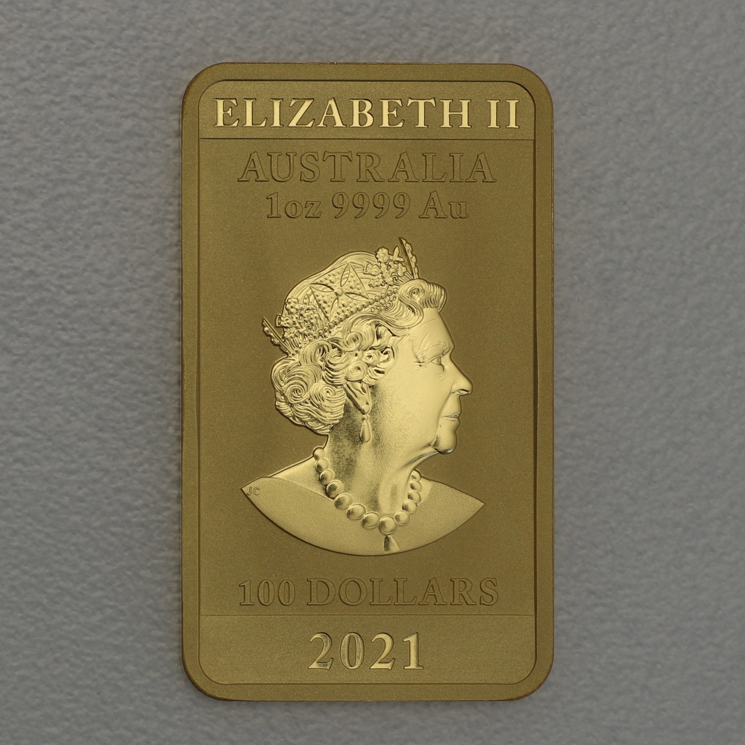 Gold Münzbarren 1oz "Rectangular Dragon" 2021 (Australien) - Detailansicht 1