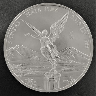Silbermünze 5oz "Libertad" 2013 (Mexiko) - Miniaturansicht 1