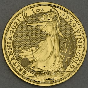 Goldmünze 1oz "Britannia" 2021 (Großbritannien) - Hauptansicht