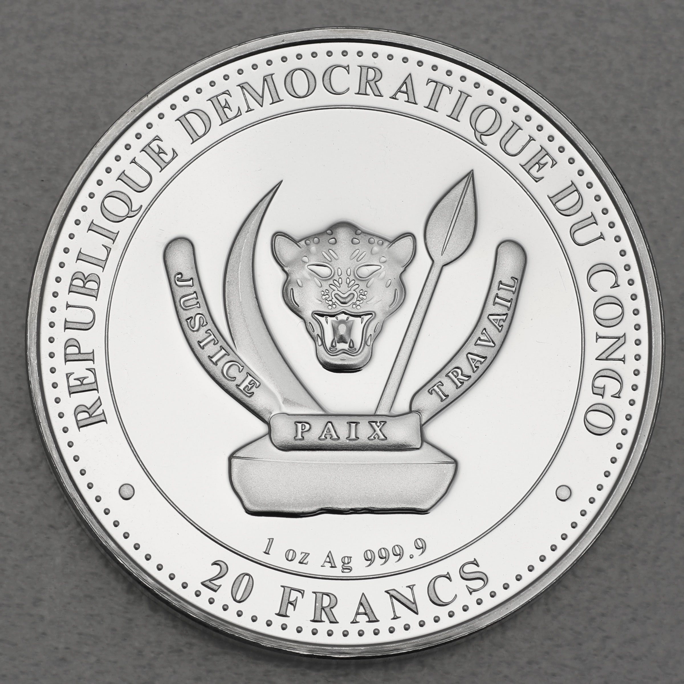 Silbermünze 1oz "Titanoboa" 2023 Prehistoric Life (Kongo) - Detailansicht 1