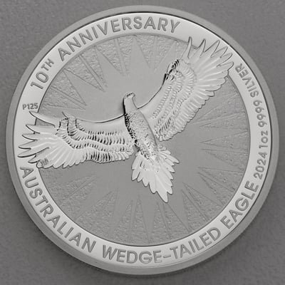 Silbermünze 1oz "Wedge-tailed Eagle" 2024 10th Anniversary (Australien) - Hauptansicht