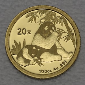 Goldmünze 1/20oz "Panda" 2007 (China) - Hauptansicht