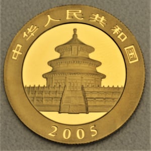 Goldmünze 1/2oz "Panda" 2005 (China) - Miniaturansicht 2