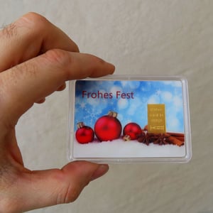 Goldbarren 1/10oz "Frohes Fest" (Flip) - Miniaturansicht 2