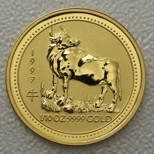 Goldmünze 1/10oz "Ochse" 1997 Lunar I – Year of the Ox (Australien) - Hauptansicht