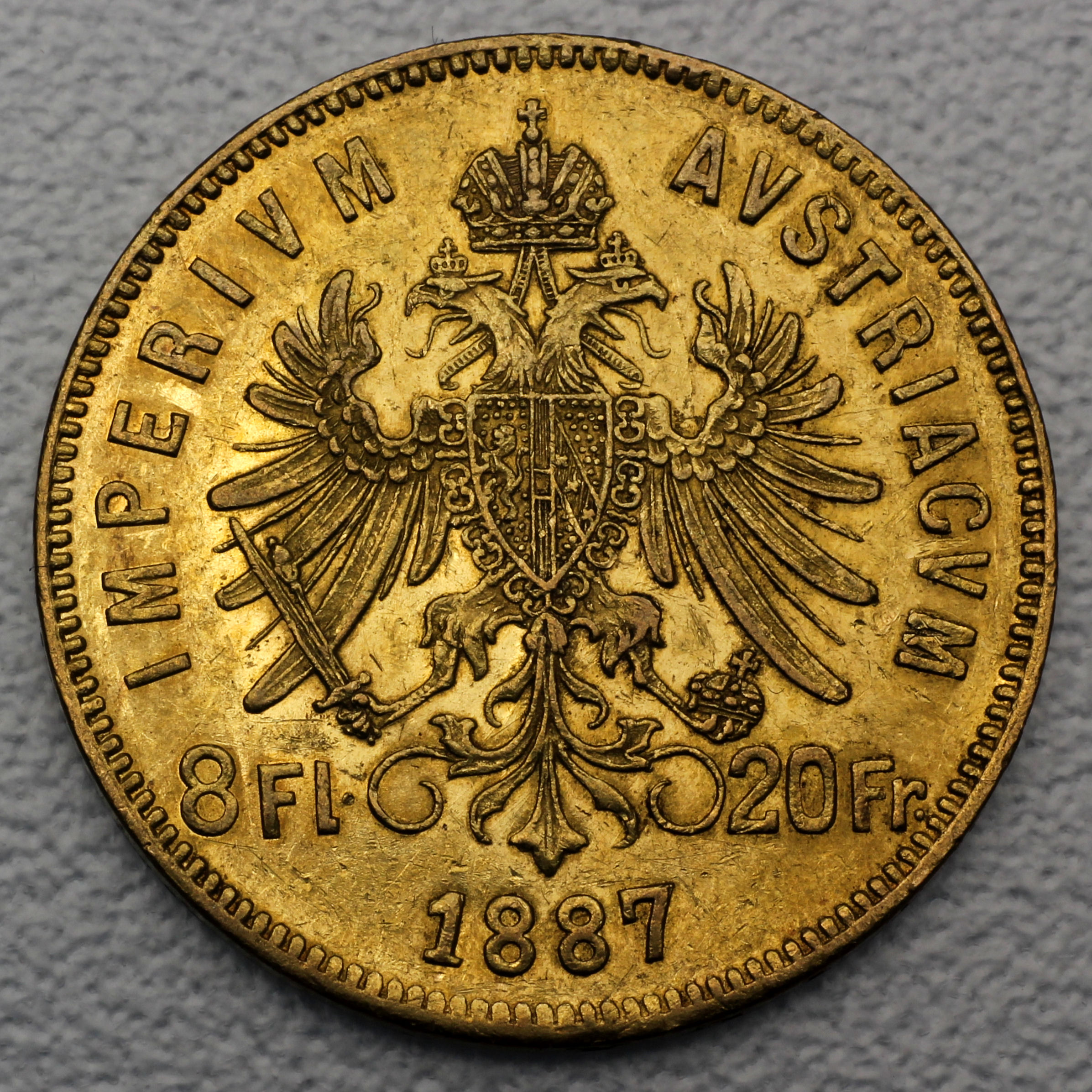 Goldmünze "8Florin/20Gulden-Originalpr.1870-91" (Österreich) - Detailansicht 1
