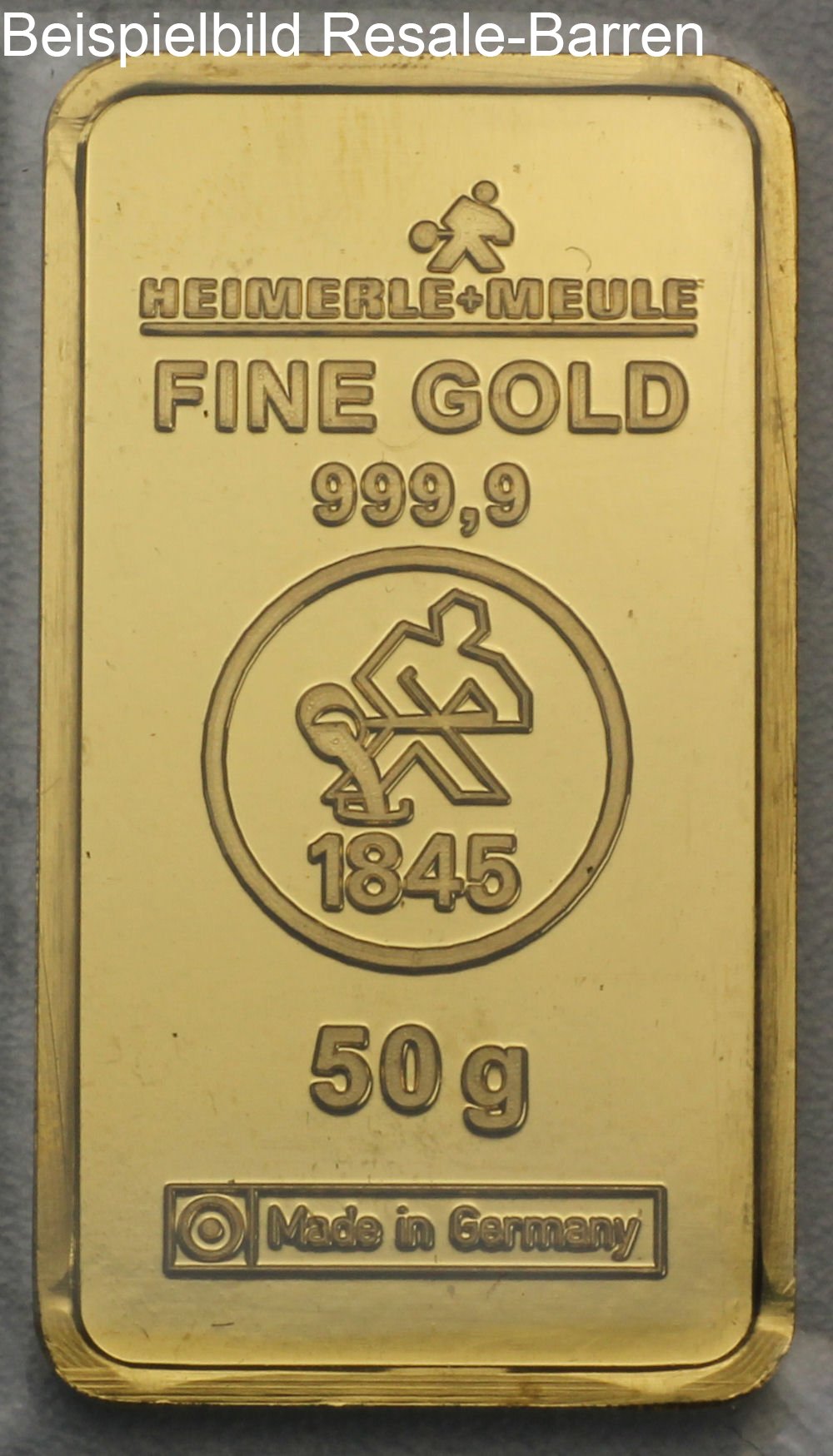 Goldbarren 50g "Resale" (div. Hersteller) - Detailansicht 2