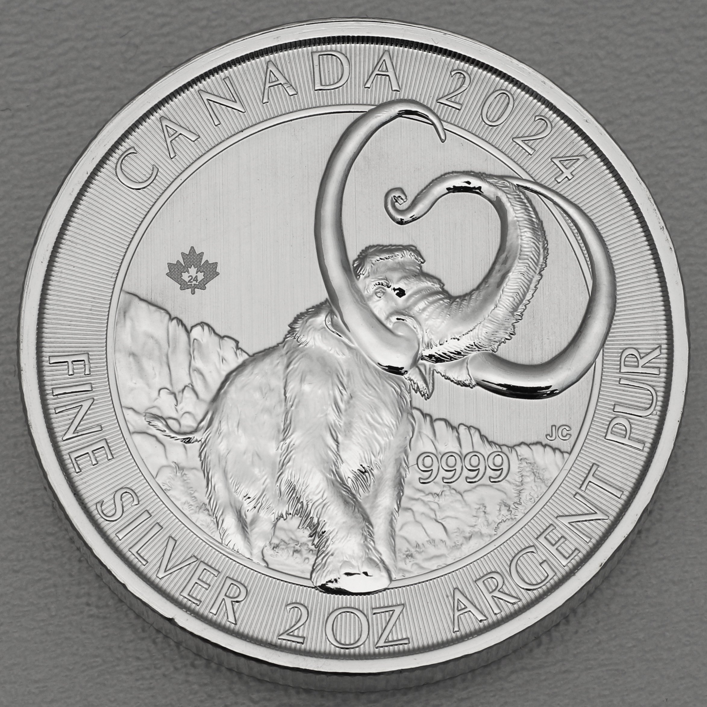 Silbermünze 2oz "Wollmammut" 2024 Ice Age (Kanada) - Hauptansicht