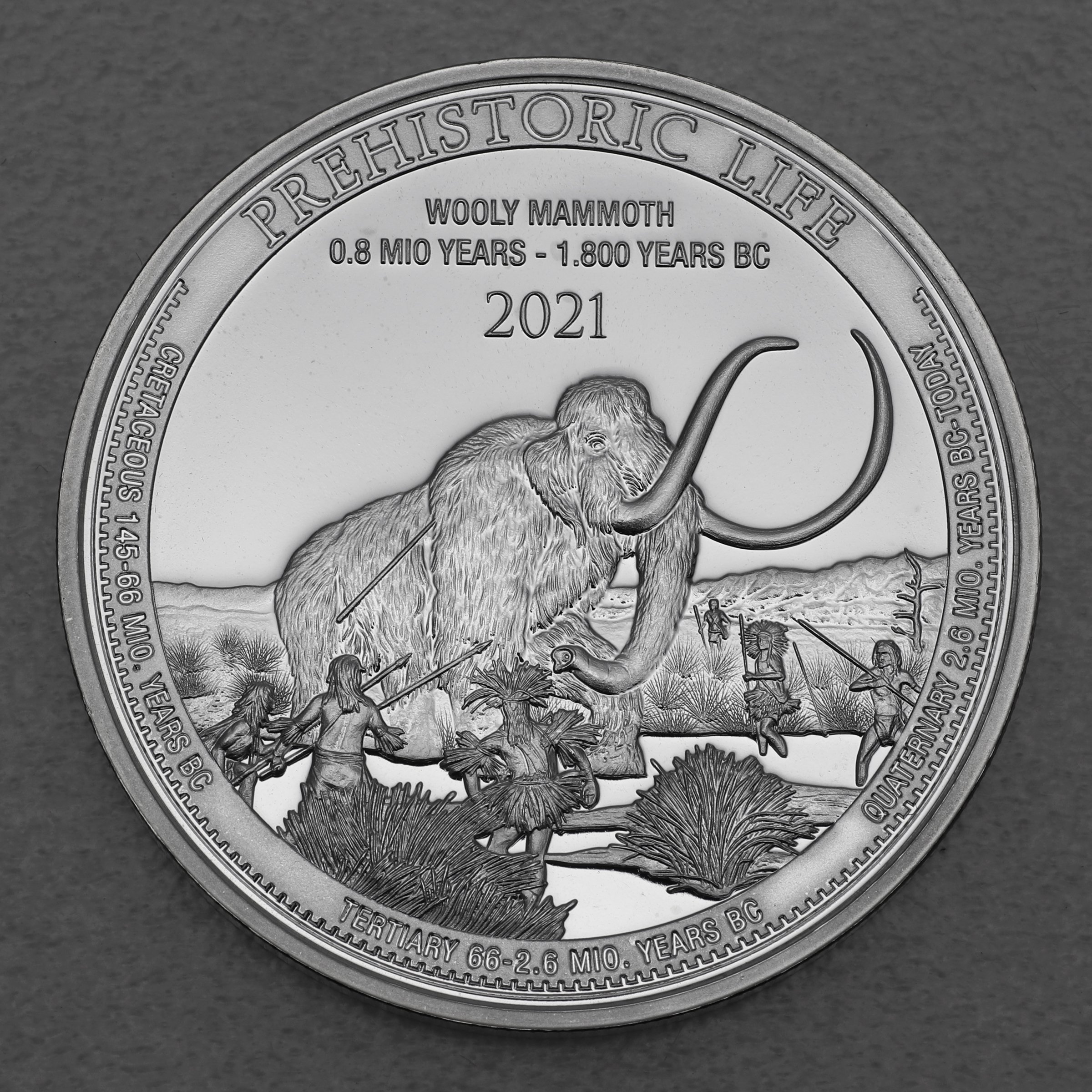 Silbermünze 1oz "Wollmammut 2021" Prehistoric Life (Kongo) - Hauptansicht