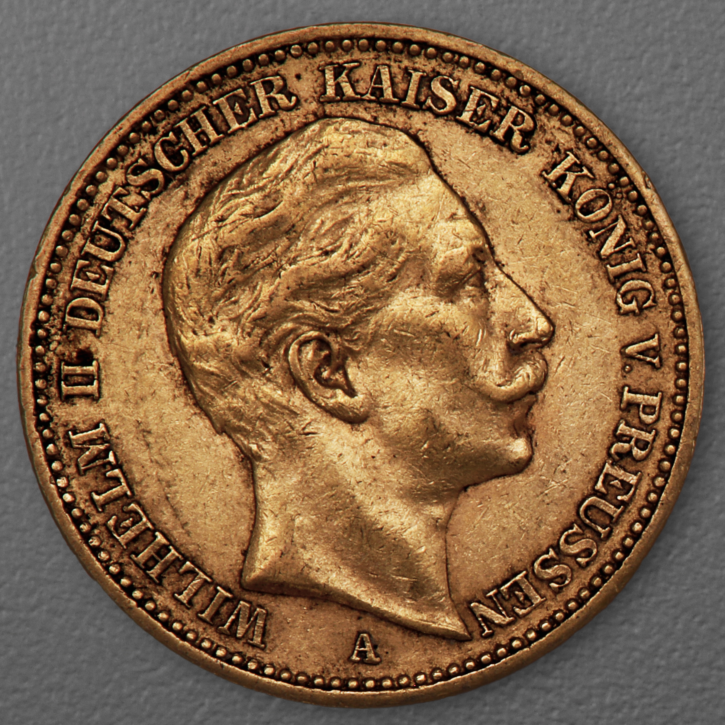 Goldmünze 20 Mark "Wilhelm II." 1906-A J.252 (Preußen) - Hauptansicht