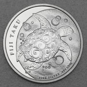 Silbermünze 1/2oz "Fiji Taku Schildkröte" 2013 (Fidschi) - Miniaturansicht 1