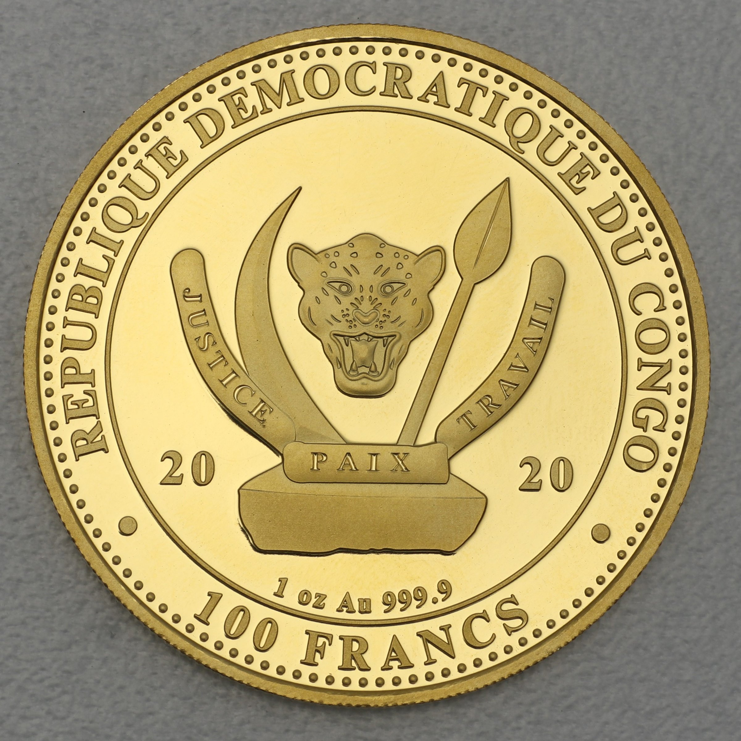 Goldmünze 1oz "Wal" 2020 World s Wildlife (Kongo) - Detailansicht 1
