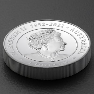 Silbermünze 1oz "Känguru" 2023 (PP/HR/koloriert) (Australien) - Miniaturansicht 4