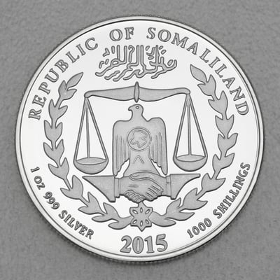 Silbermünze 1oz "Schaf" 2015 Somaliland Lunar – Year of the Sheep diff. (Somalia) - Miniaturansicht 2
