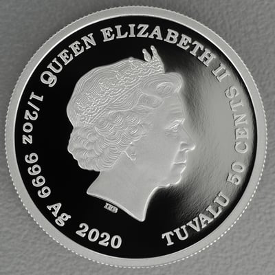 Silbermünze 1/2oz "Otter Babies 2020" (Tuvalu) Always Together (Tuvalu) - Miniaturansicht 2