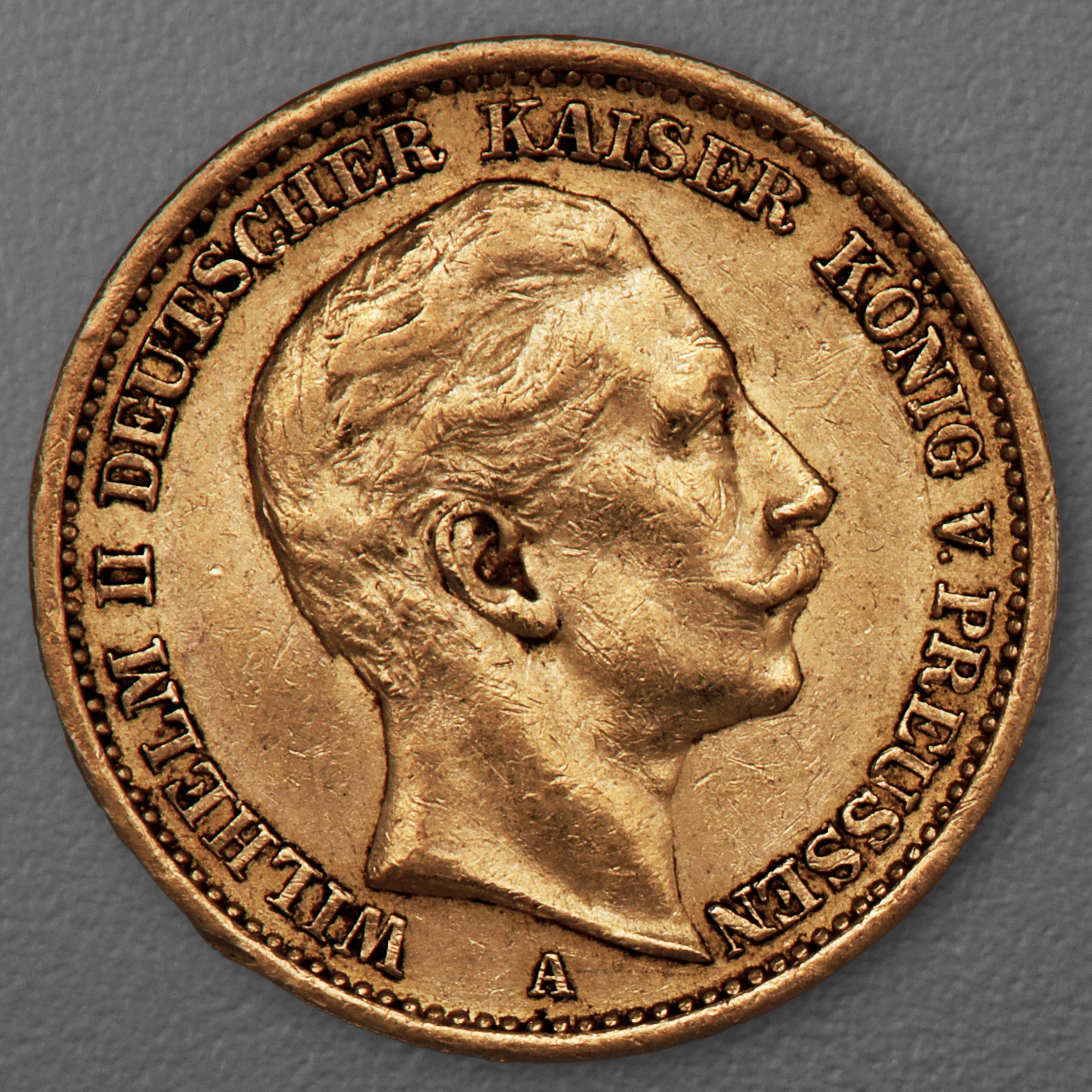 Goldmünze 20 Mark "Wilhelm II." 1907-A J.252 (Preußen) - Hauptansicht