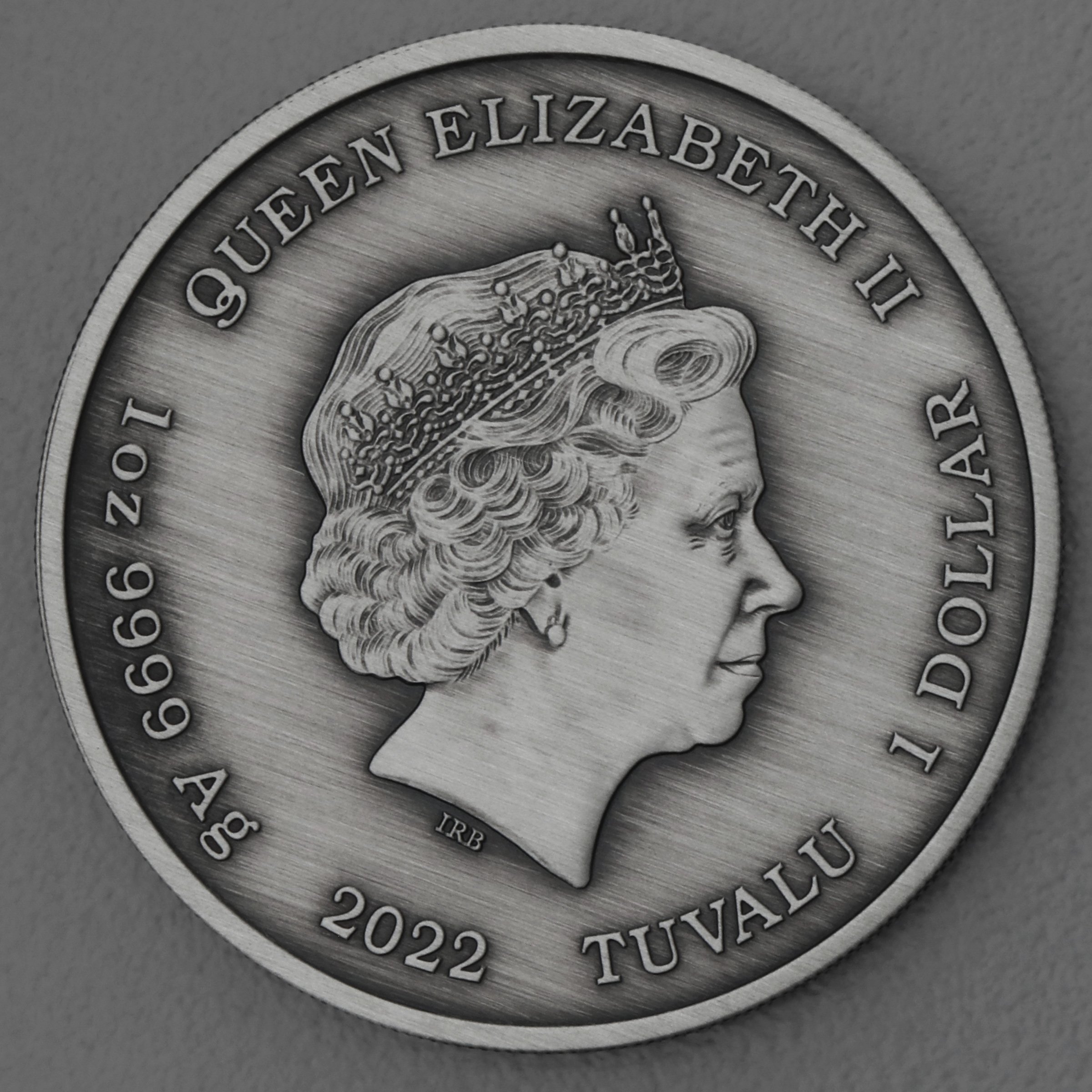 Silbermünze 1oz "Athena" 2022 (AF) Gods of Olympus 19% (Tuvalu) - Detailansicht 1
