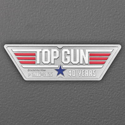 Silbermünze 1oz "40 Years of Top Gun" 2026 (koloriert) Shaped Coin (Tuvalu) - Hauptansicht