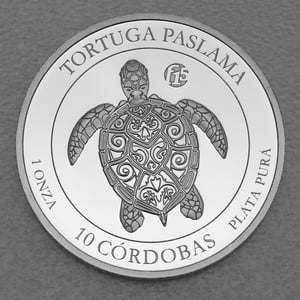 Silbermünze 1oz "Paslama Schildkröte" 2021 (Nicaragua) - Miniaturansicht 1