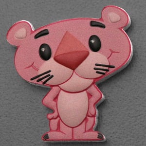 Silbermünze 1oz "Pink Panther" 2024 (koloriert) Minted Mini (Tuvalu) - Hauptansicht
