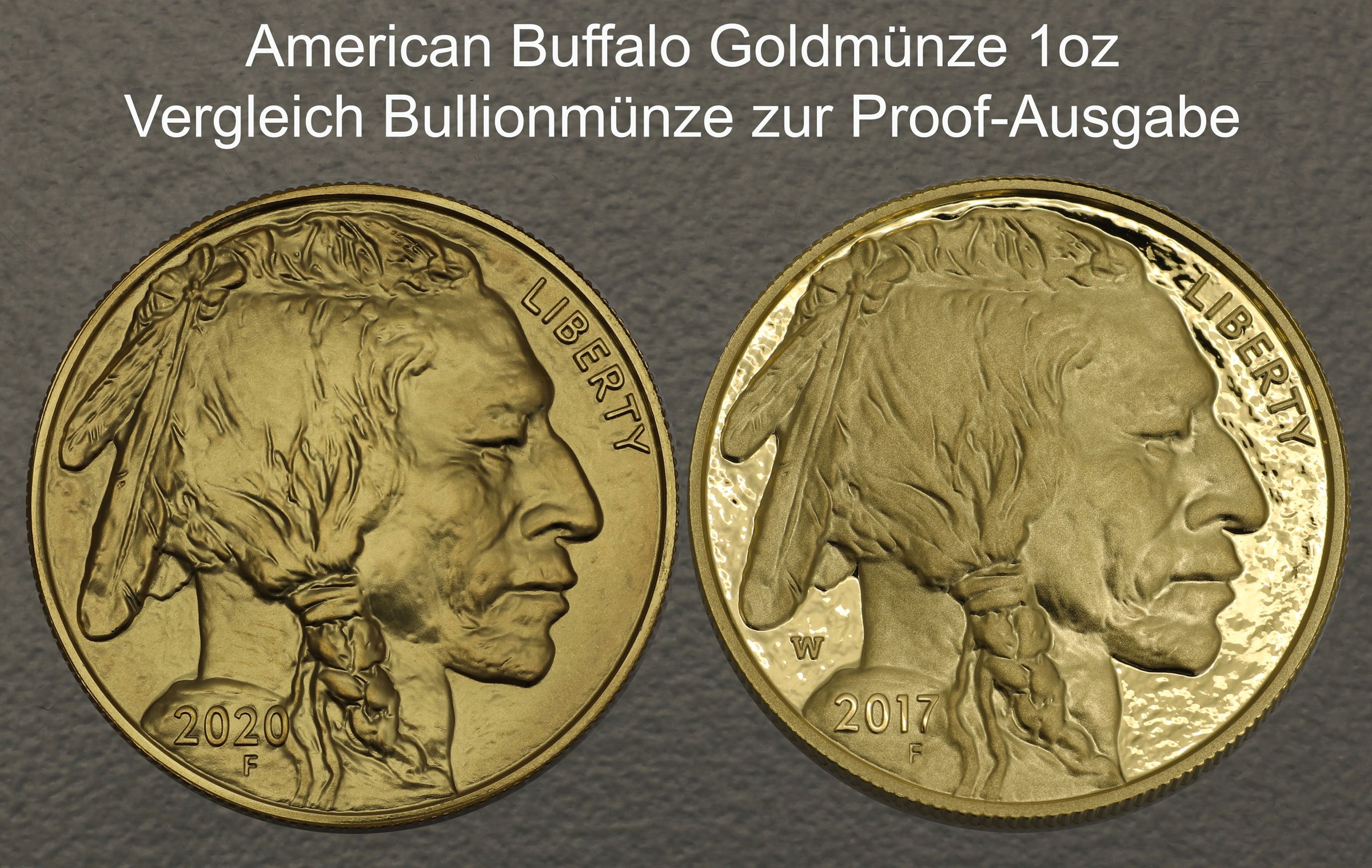 Goldmünze 1oz "American Buffalo" (PP) (USA) - Detailansicht 2