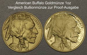 Goldmünze 1oz "American Buffalo" (PP) (USA) - Miniaturansicht 3