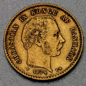 Goldmünze 10 Kronen "Christian IX." (Dänemark) - Hauptansicht