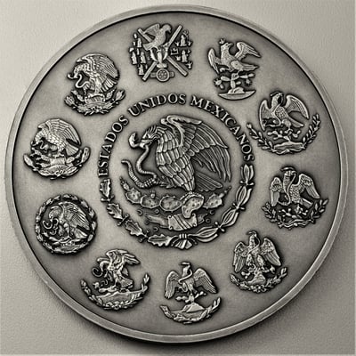 Silbermünze 1kg "Aztekenkalender" 2017 (AF) (Mexiko) - Miniaturansicht 2