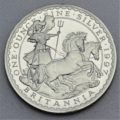 Silbermünze 1oz "Britannia" 1997 (Großbritannien) - Miniaturansicht 1